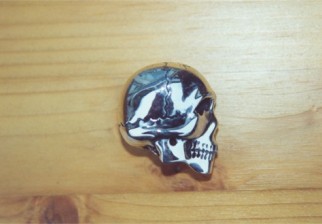 Zilveren Skull Hanger